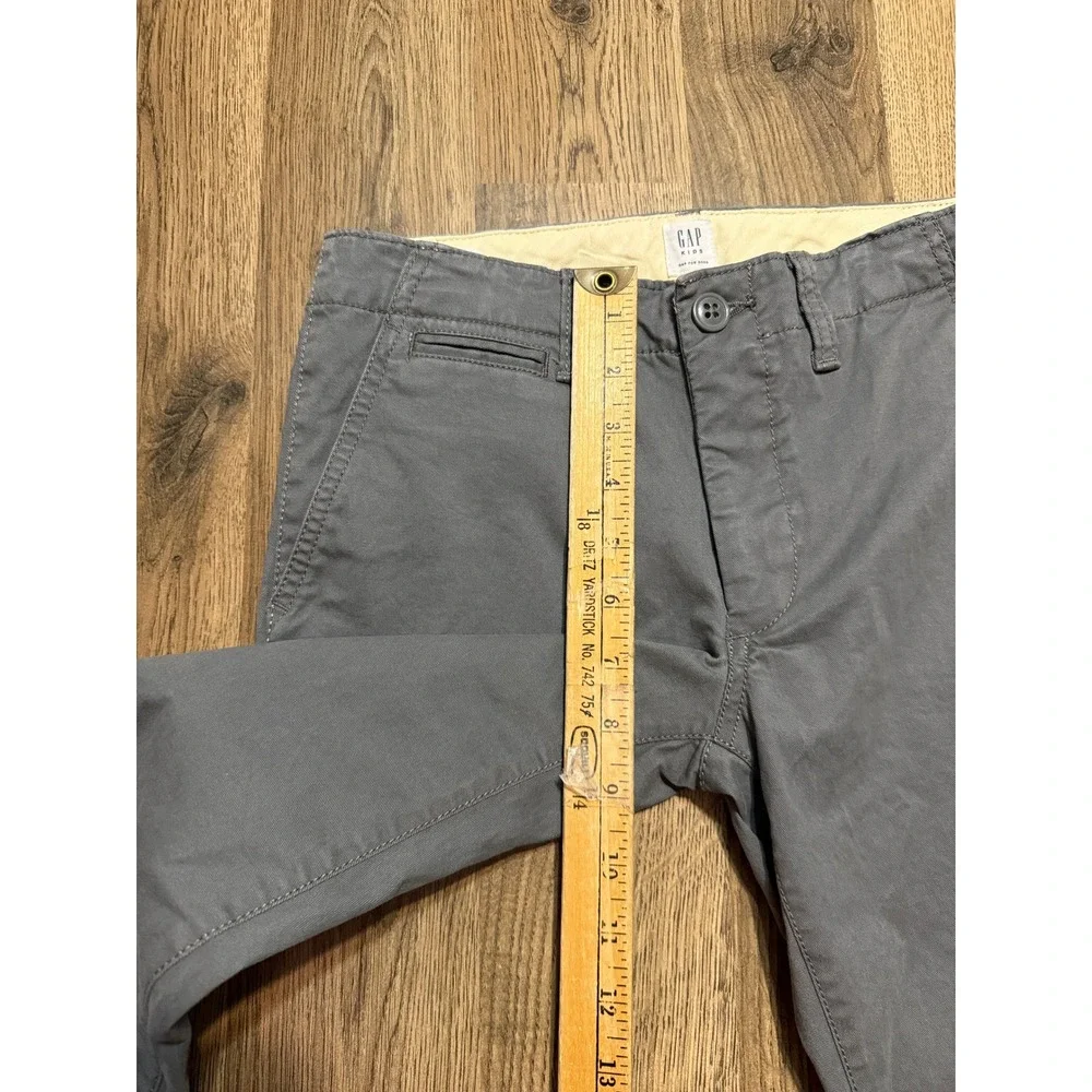 Gap Kids Pants Youth Boys Size 12 Gray Regular Pants Bootcut Pockets